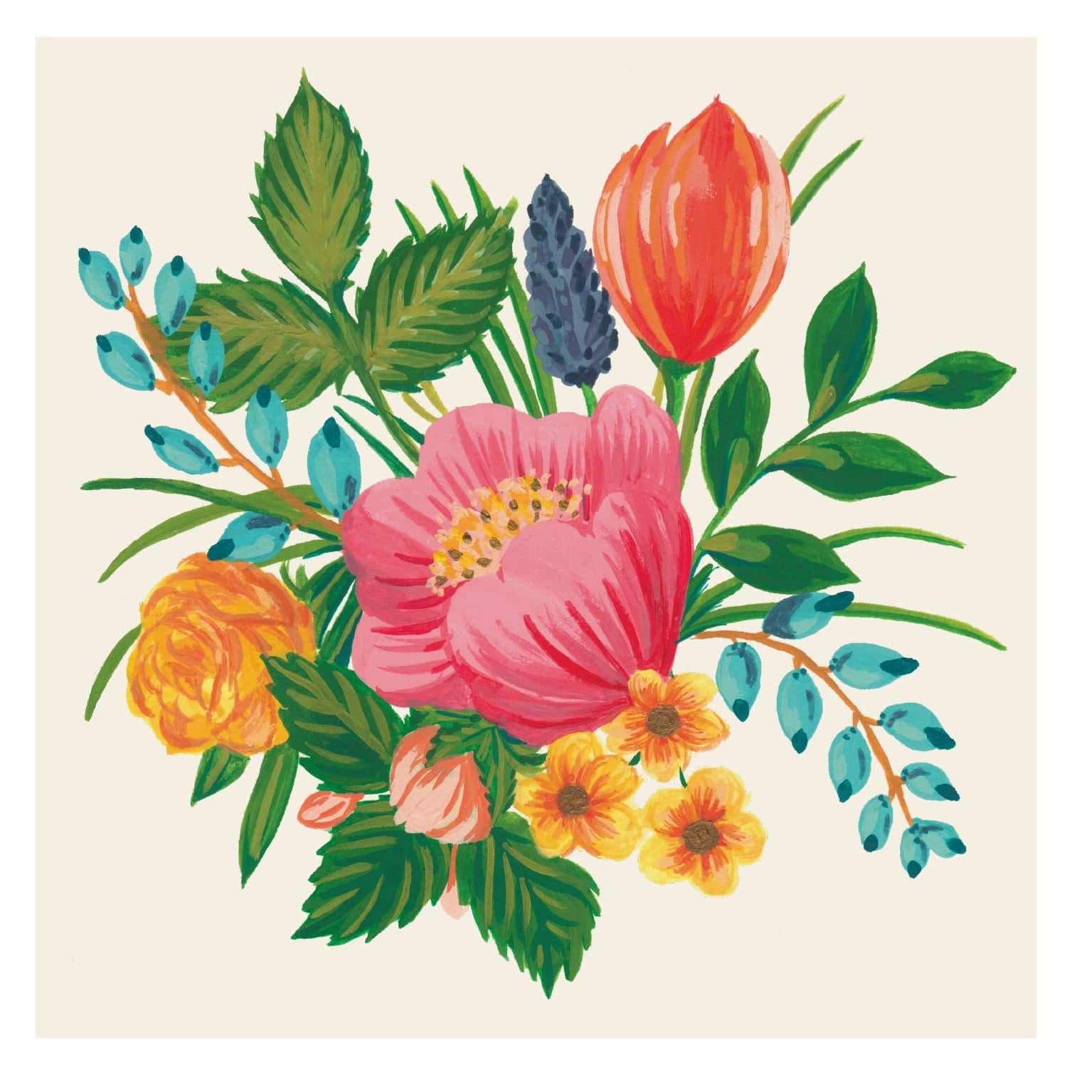 Sweet Garden Cocktail Napkin